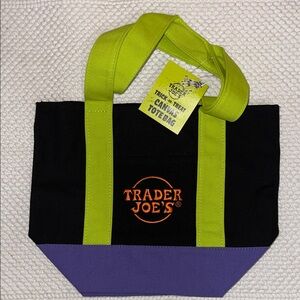 Trader Joe's Mini Canvas Tote Bag Halloween
